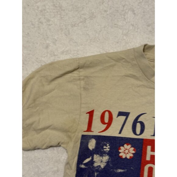 VTG 70's Made in USA Hanes Nike 1976 Finisher Honolulu Marathon Cropped T-Shirt - Picture 4 of 7